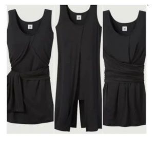 Cabi #3243 Beyond Tee black sleeveless versatile tunic size Sz Large